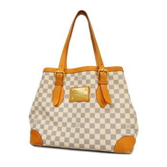 Louis Vuitton Damier Azur Hampstead MM Tote Bag - Picture 1 of 11